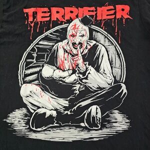 Terrifier Art the Clown‎ Black Short Sleeve Cotton T-Shirt Men's M